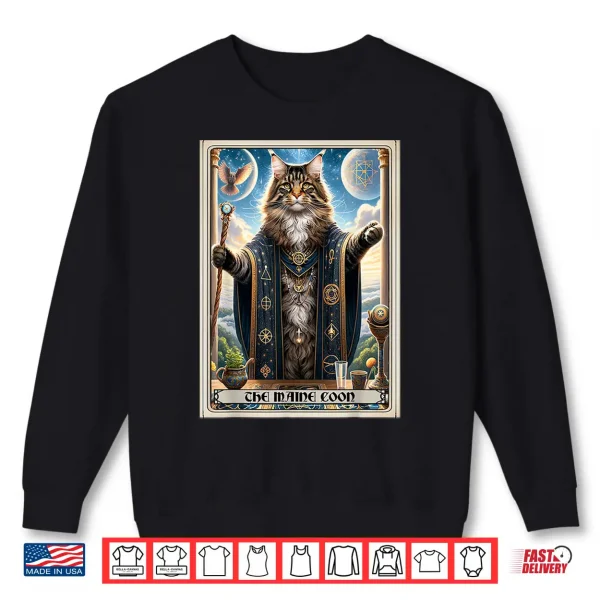 Sweatshirt The Maine Coon Tarot Card Cat Shirt