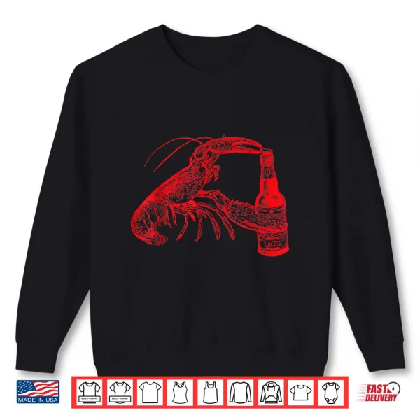 Sweatshirt The Original Beer Drinking Lobster Funny Craft Beer Shirt Shirt