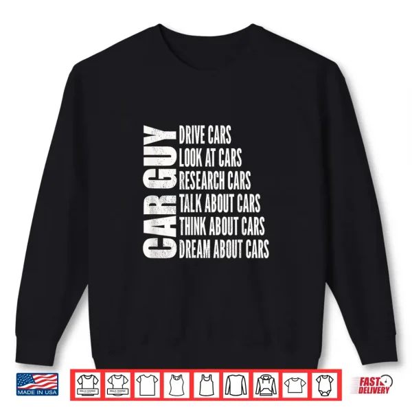 Sweatshirt Things I Do In My Spare Time Car Enthusiast Funny Car Guy Shirt