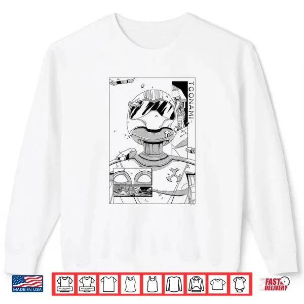 Sweatshirt Toonami T.O.M. Manga Sketch Boxed Portrait Shirt