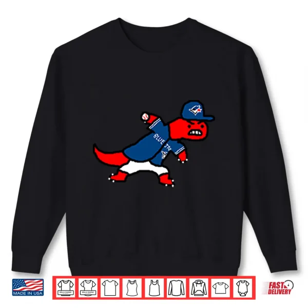 Sweatshirt Toronto Raptors And Toronto Blue Jays Mascot Mashup Shirt