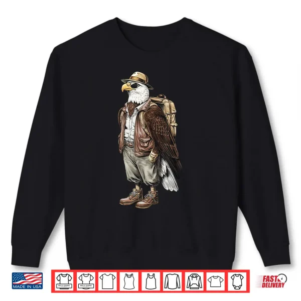 Sweatshirt Tourist Birds Animals Eagles Lover Eagle Backpacking Shirt