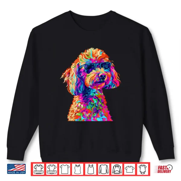 Sweatshirt Toy Poodle Lovers Design Pop Art Funny Toy Poodle Dog Shirt