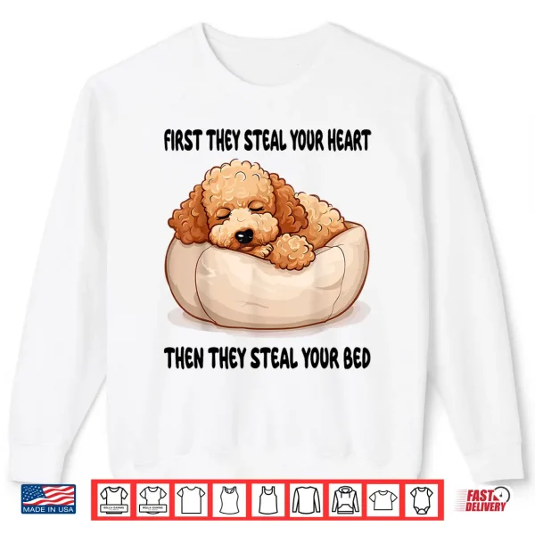 Sweatshirt Toy Poodle Sleeping Pajamas Nightgown Shirt