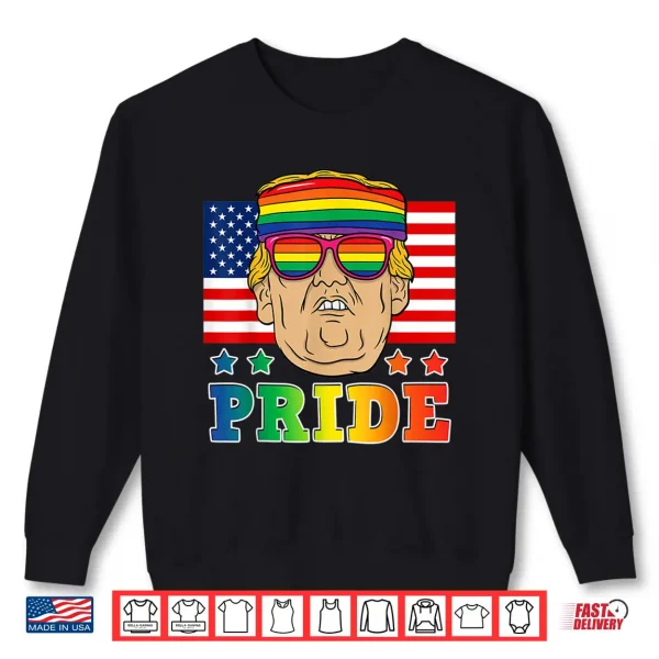 Sweatshirt Trump LGBT Gay Pride Month Lesbian Bisexual Transgender Tee Shirt