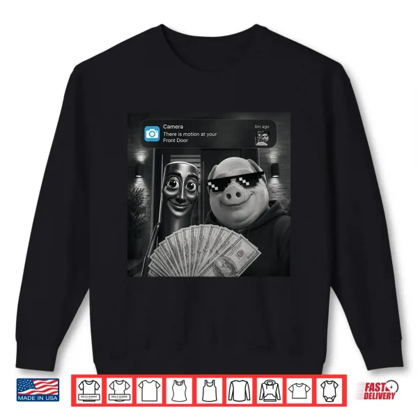 Sweatshirt Tung Tung Tung Sahur John Pork Meme Brainrot Shirt