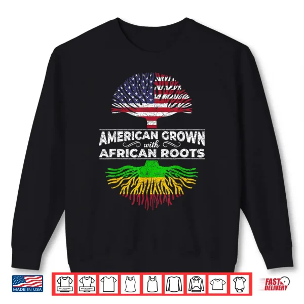 Sweatshirt US Flag Pride African American Heritage Black History Month Shirt