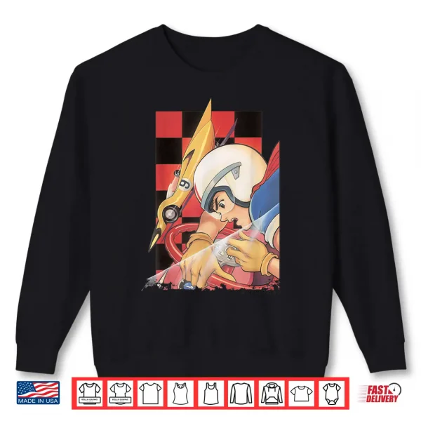 Sweatshirt US Speed Racer Checkered Red 01 Shirt