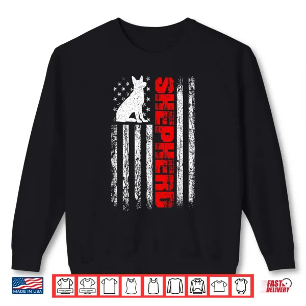 Sweatshirt USA Flag German Shepherd Dog Dog Lover German Shepherd Shirt