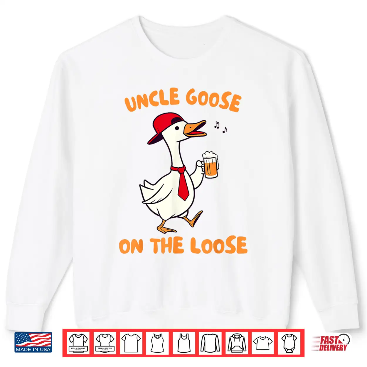 Uncle Goose On The Loose Silly Goose Beer Drinking Uncle Shirt Uncle Goose On The Loose Silly Goose Beer Drinking Uncle Shirt