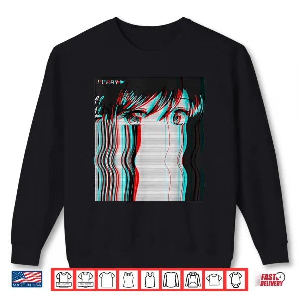 Sweatshirt Vaporwave Aesthetic Anime Girl Retro Eboy Egirl Harajuku Shirt