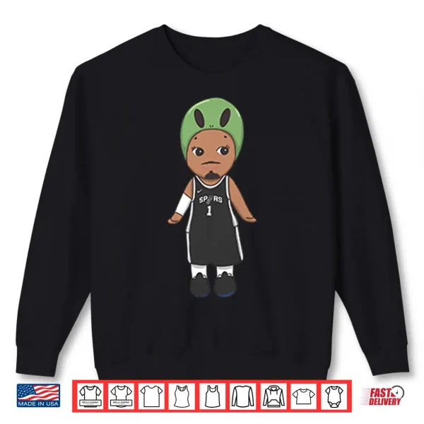 Sweatshirt Victor Wembanyama Alien Spurs ChibiShirt