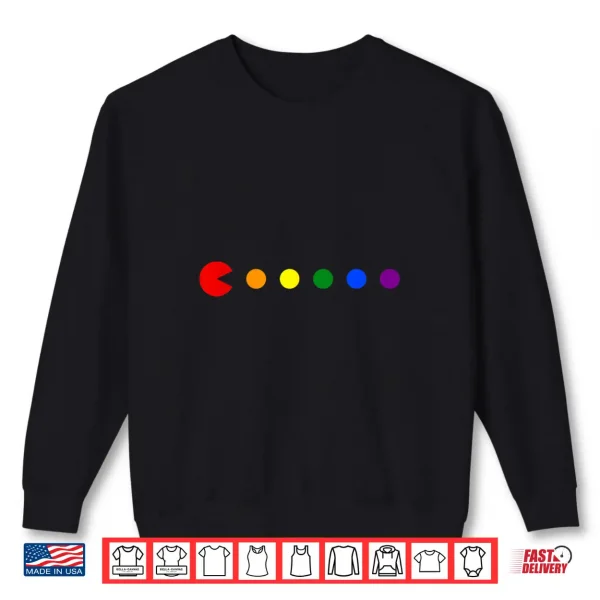 Video Game Rainbow Polka Dot Gay Pride Month Lgbtq Ally Shirt 2 Sweatshirt Video Game Rainbow Polka Dot Gay Pride Month LGBTQ Ally Shirt