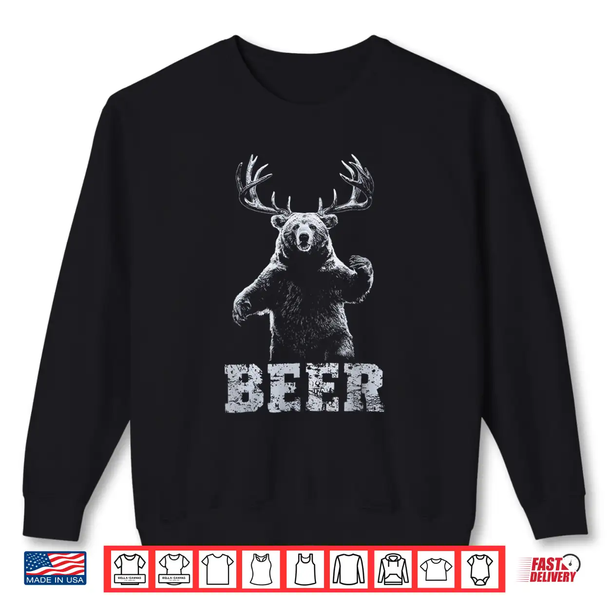 Vintage Bear Deer Hunter Funny Beer Drinker And Hunting Shirt Vintage Bear Deer Hunter Funny Beer Drinker And Hunting Shirt