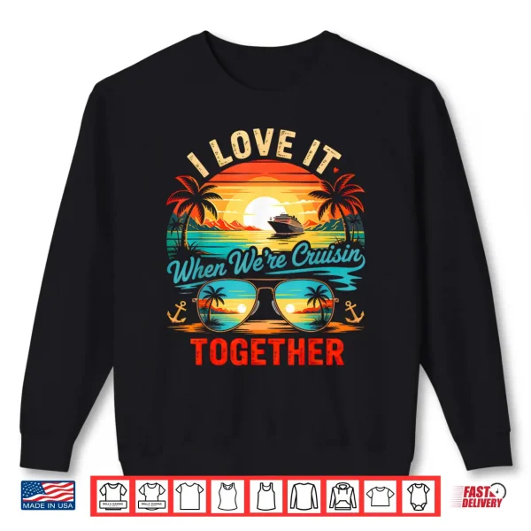 Sweatshirt Vintage Cruise Squad 2026 Friends Family Couples Matching Shirt