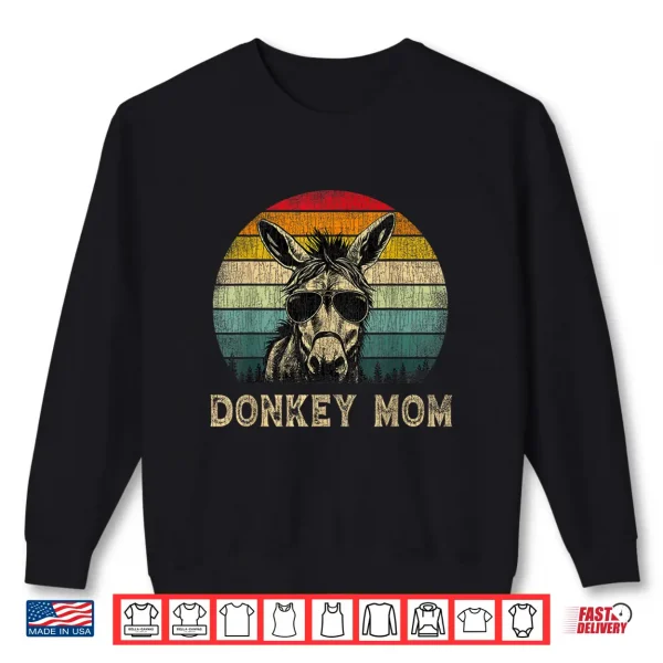 Sweatshirt Vintage Donkey Mom Donkey Lovers Mommy Mothers Day Shirt