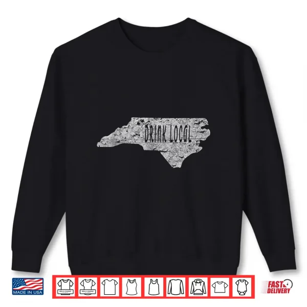 Sweatshirt Vintage Drink local craft beer North Carolina Shirt