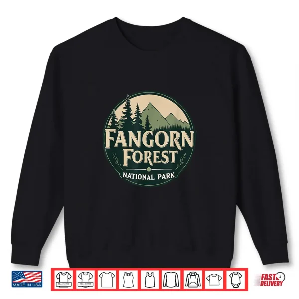 Sweatshirt Vintage Fangorn Forest National Park Bookworms Saying Retro Shirt