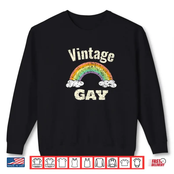 Sweatshirt Vintage Gay LGBT Retro Gay Pride Month Funny LGBTQ Shirt
