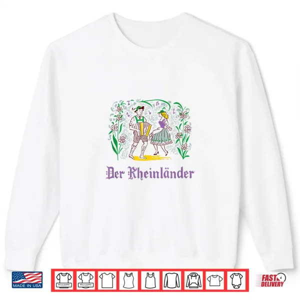 Sweatshirt Vintage German Beer Hall Folk Art Shirt
