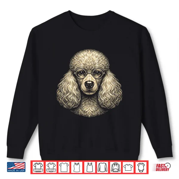 Sweatshirt Vintage Poodle Mom Dog Lover Funny Poodle Graphic Shirt