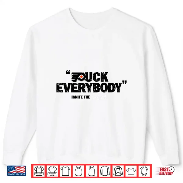 Sweatshirt Vintage Puck Everybody Flyers Design Shirt