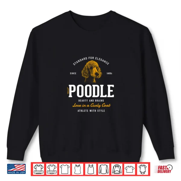 Sweatshirt Vintage Styled Retro Poodle Shirt