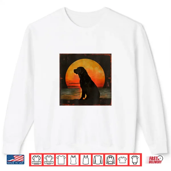 Sweatshirt Vintage Sunset Labrador Retriever Shirt
