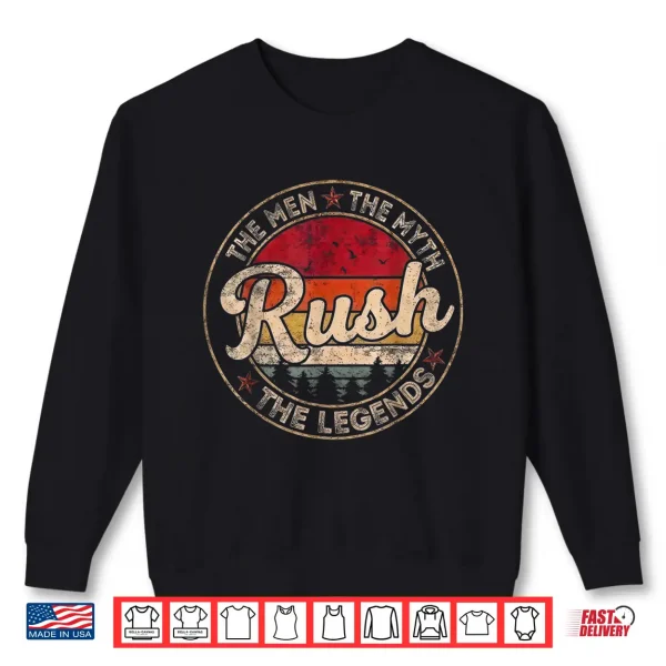 Sweatshirt Vintage The Men The Myth Rush Legends Gift for Men Women Shirt