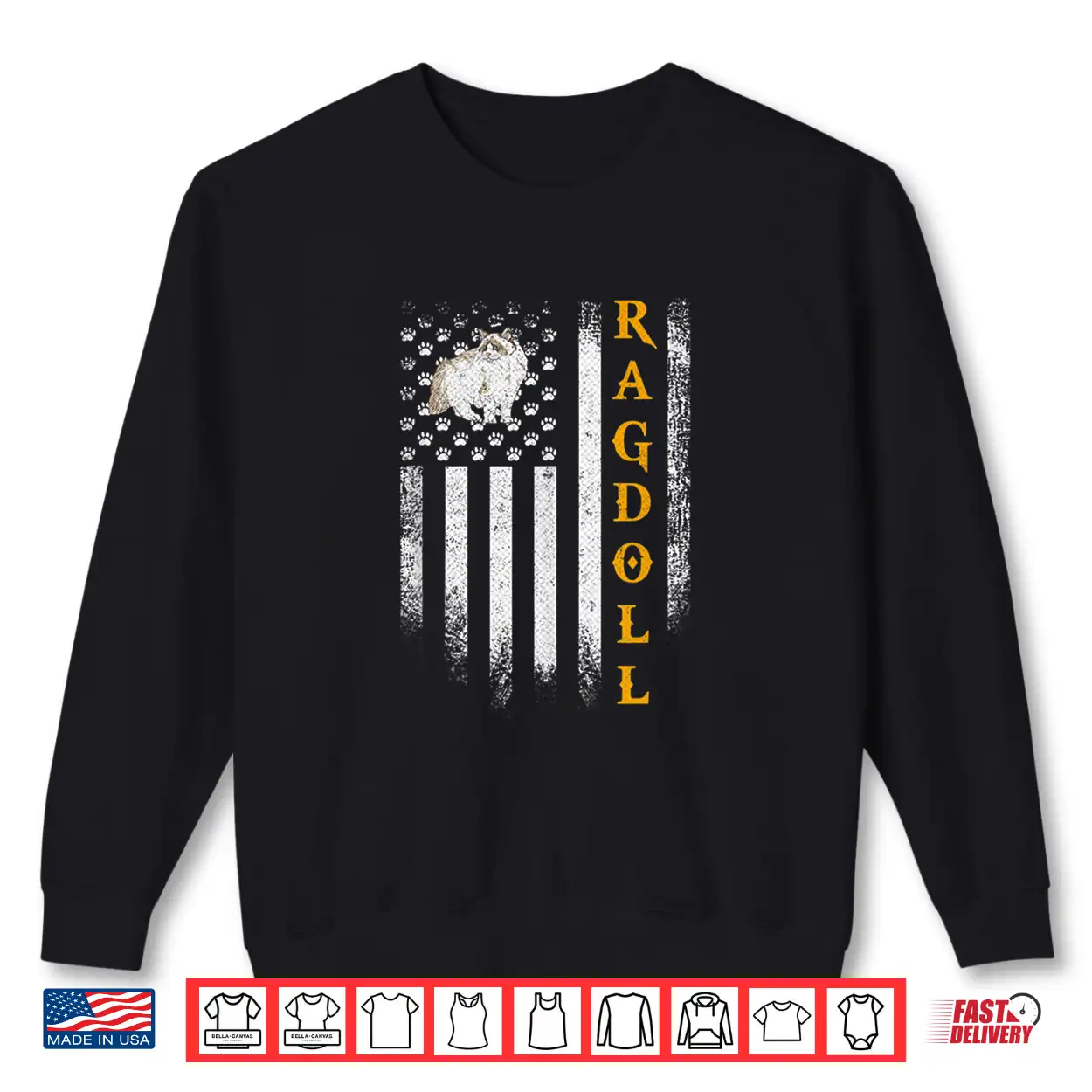 Vintage Usa American Flag Ragdoll Cat Funny Kitties Lover Shirt Vintage Usa American Flag Ragdoll Cat Funny Kitties Lover Shirt