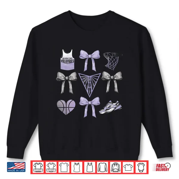 Sweatshirt WNBA Golden State Valkyries Bow Grid Shirt