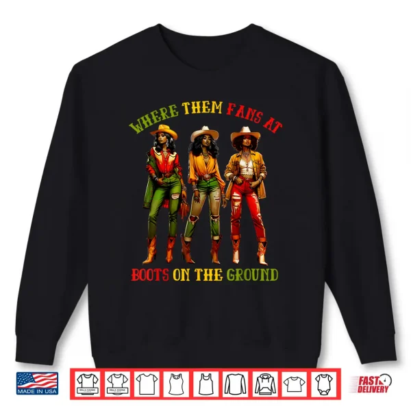 Sweatshirt Where Them Fans At Professional Minimalist Modern Graphic Shirt