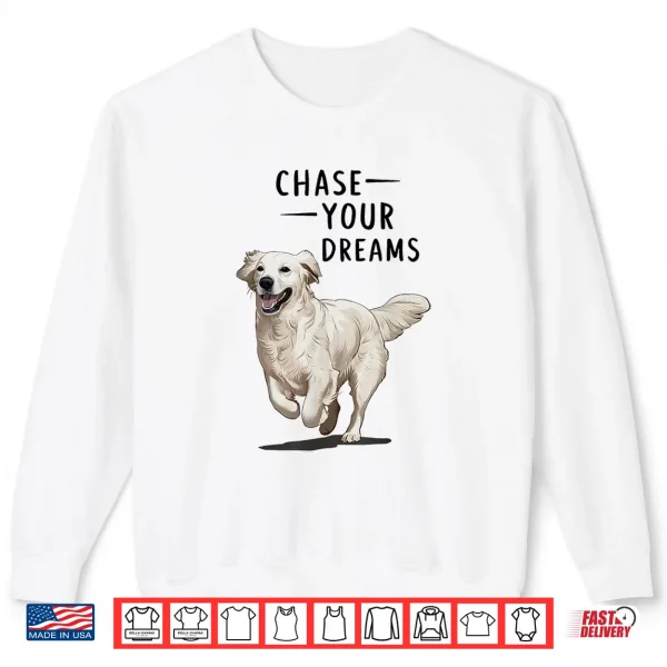 Sweatshirt White English Cream Golden Retriever Cute Puppy Canine Shirt