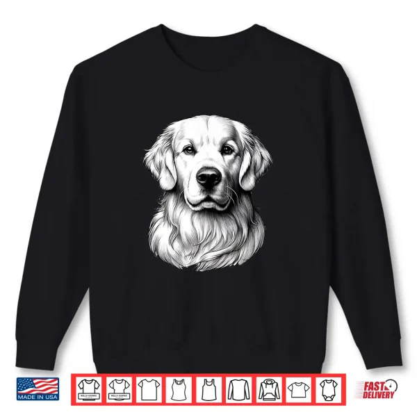 Sweatshirt White English Cream Golden Retriever Dog Mom Puppy Shirt