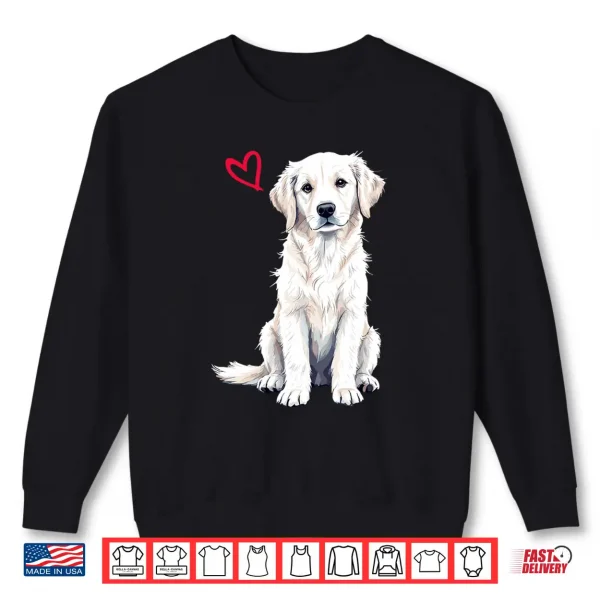 Sweatshirt White English Cream Golden Retriever Shirt