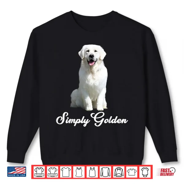 Sweatshirt White English Cream Golden Retriever Simply Golden Shirt