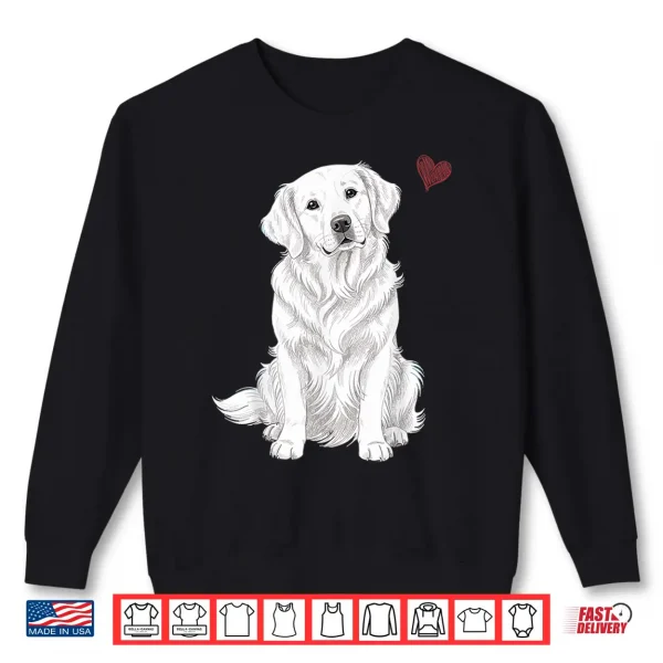 Sweatshirt White English Cream Golden Retriever White Golden Retriever Shirt
