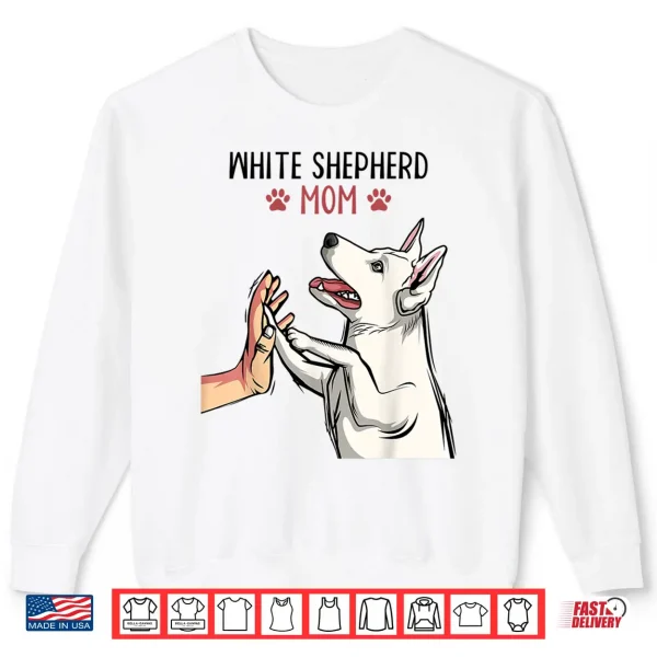 Sweatshirt White German Shepherd Mom Dog Girls Women Shirt