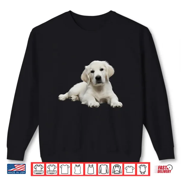 Sweatshirt White Lab English Cream Golden Retriever Dog Puppy Mom Girls Shirt