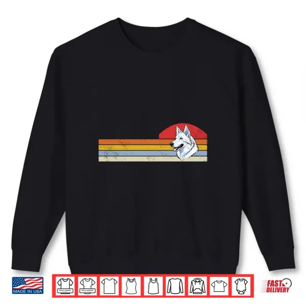 Sweatshirt White Shepherd Vintage Funny White German Shepherd Shirt
