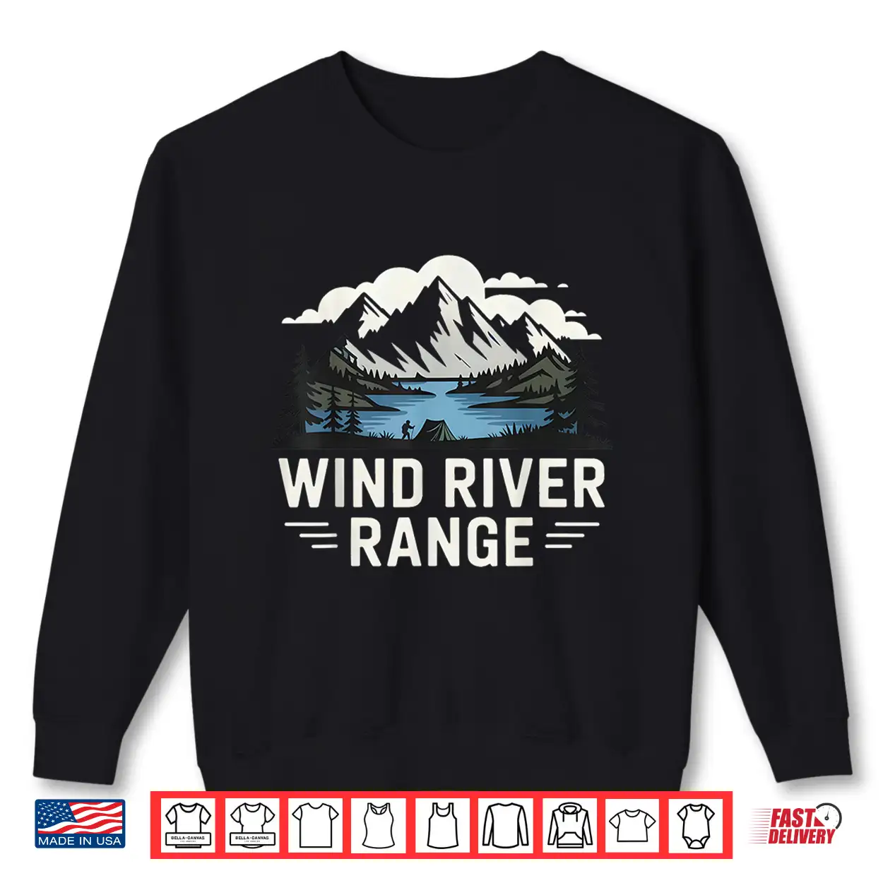 Wind Rivers Range Hiking Camping Climbing Wilderness Trails Shirt Wind Rivers Range Hiking Camping Climbing Wilderness Trails Shirt