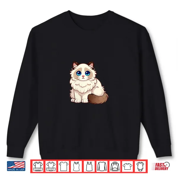 Womens Cute Ragdoll Cat Shirt 2 Sweatshirt Womens Cute Ragdoll Cat Shirt