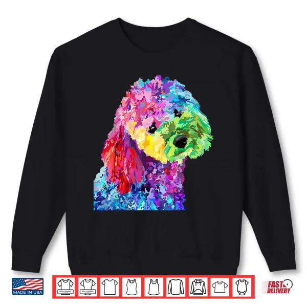 Sweatshirt Womens Dog Lover Colorful Cool Poodle Mens Shirt