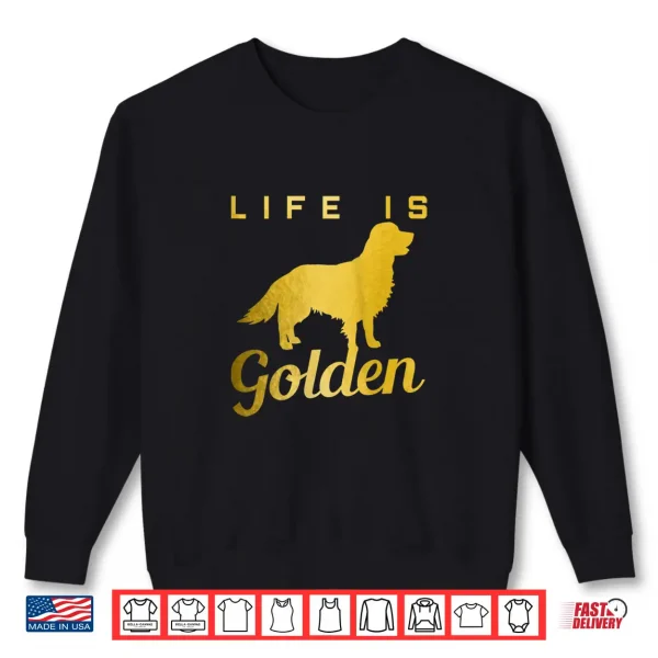 Sweatshirt Womens Golden Retriever Dog Lover Funny Cute Shirt
