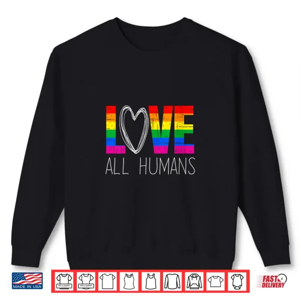 Sweatshirt Womens LGBT Pride Rainbow Love LGBTQ Pride Shirt