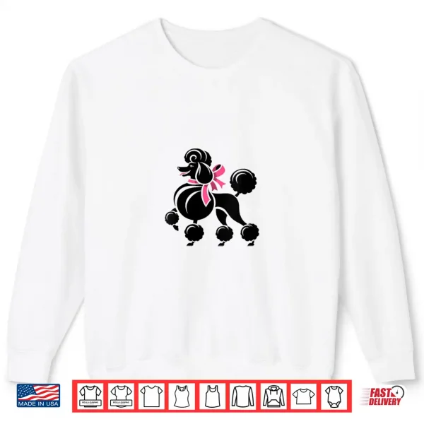 Sweatshirt Womens Sock Hop Cutie 50s Costume Big Poodle 1950s Party Cute Shirt