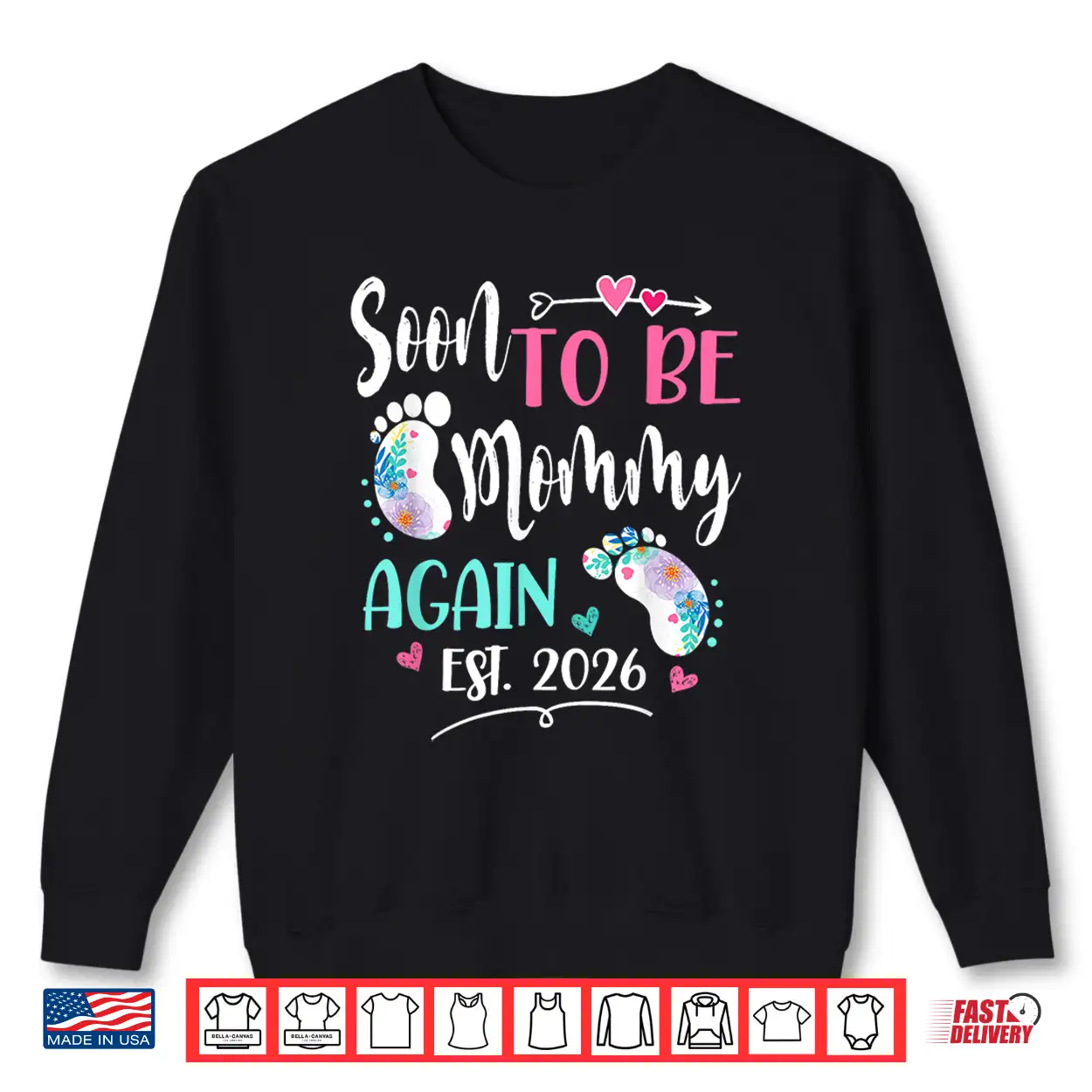Womens Soon To Be Mommy Again 2026 Mother’S Day Shirt Womens Soon To Be Mommy Again 2026 Mother’S Day Shirt