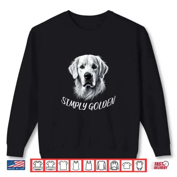 Sweatshirt Womens White English Cream Golden Retriever Shirt
