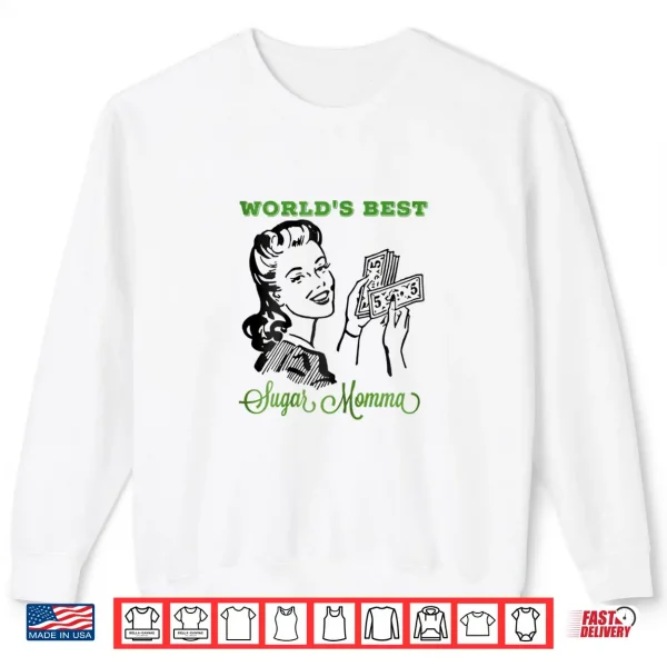 Sweatshirt Womens Worlds Best Sugar Momma Mothers Day Adult Graphic Shirt