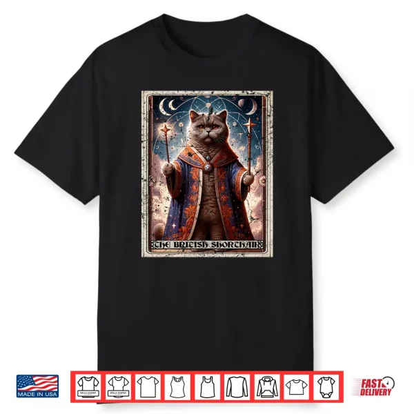 Tarot Card British Shorthair Cat Shirt